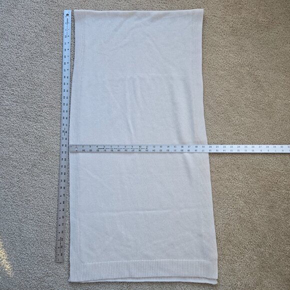 Banana Republic Todd & Duncan Cashmere Scarf Cream Oatmeal - Picture 5 of 8
